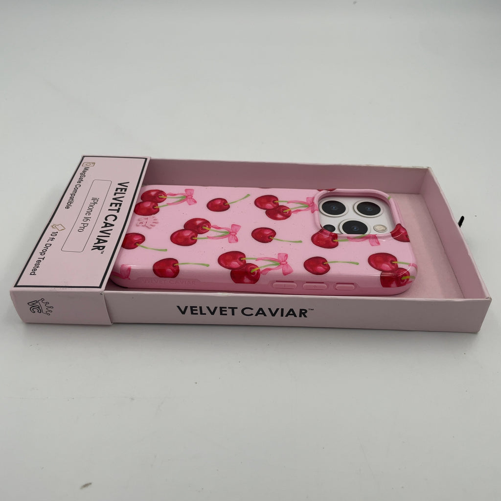 Velvet Caviar Iphone 16 Pro Case - Sweet Cherry: Food Pattern Plastic Cover