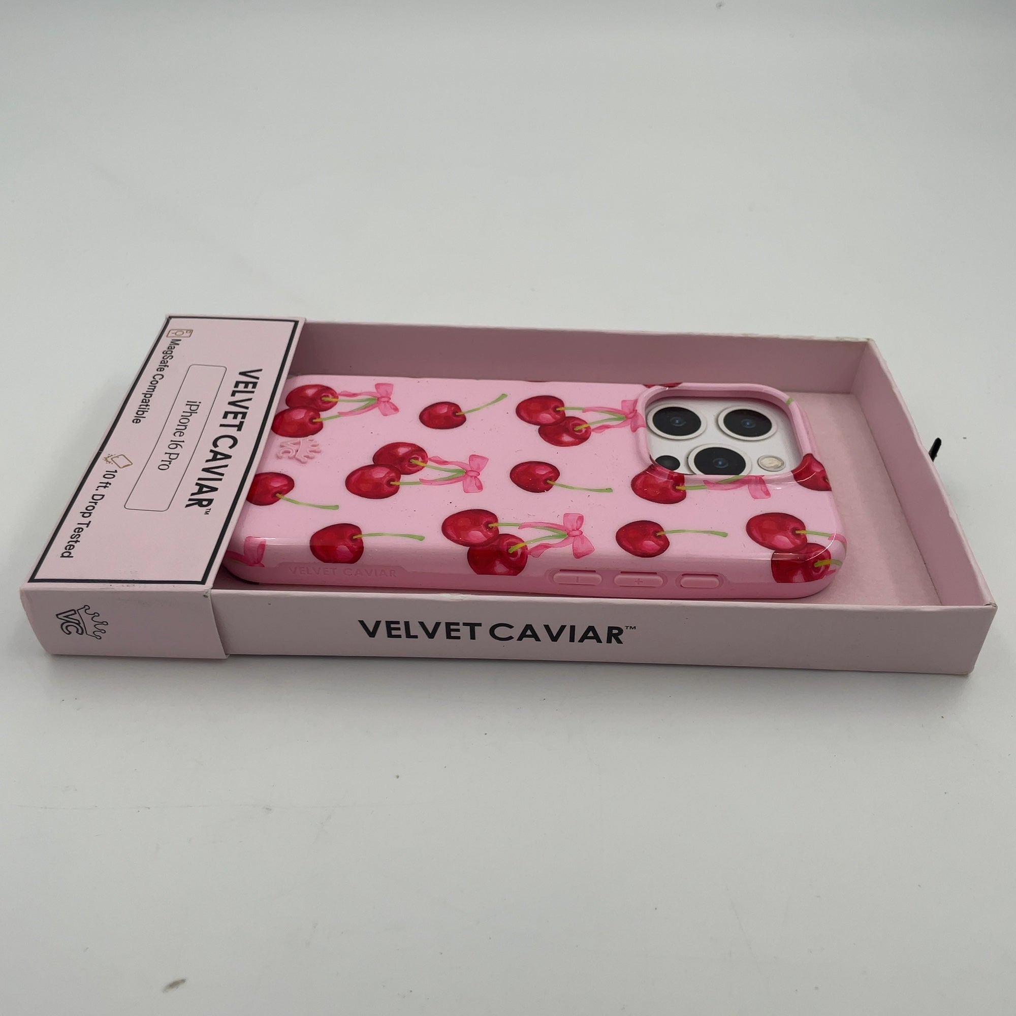 Velvet Caviar Iphone 16 Pro Case - Sweet Cherry: Food Pattern Plastic Cover