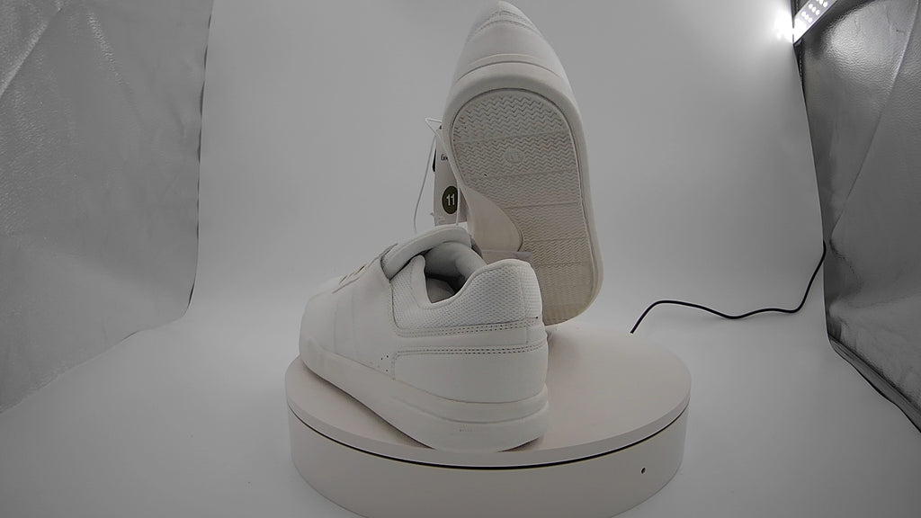 Men's Scout Sneakers - Goodfellow & Co White 11: Lace-Up, Cushioned Footbed, Mesh Construction, Medium Width