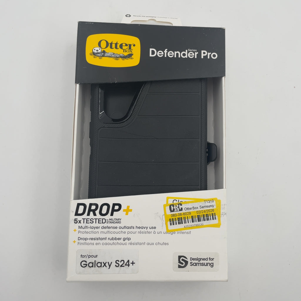 Otterbox Samsung Galaxy S24+ Defender Series Pro Case - Black: Scratch & Bump Resistant