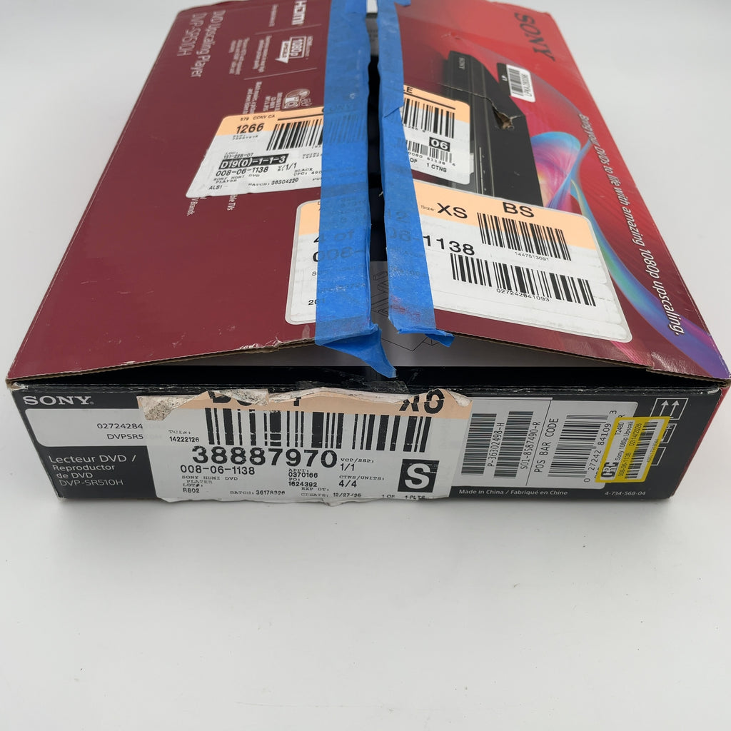 Sony 1080P Upscaling Dvd Player - Black (Dvpsr510H)