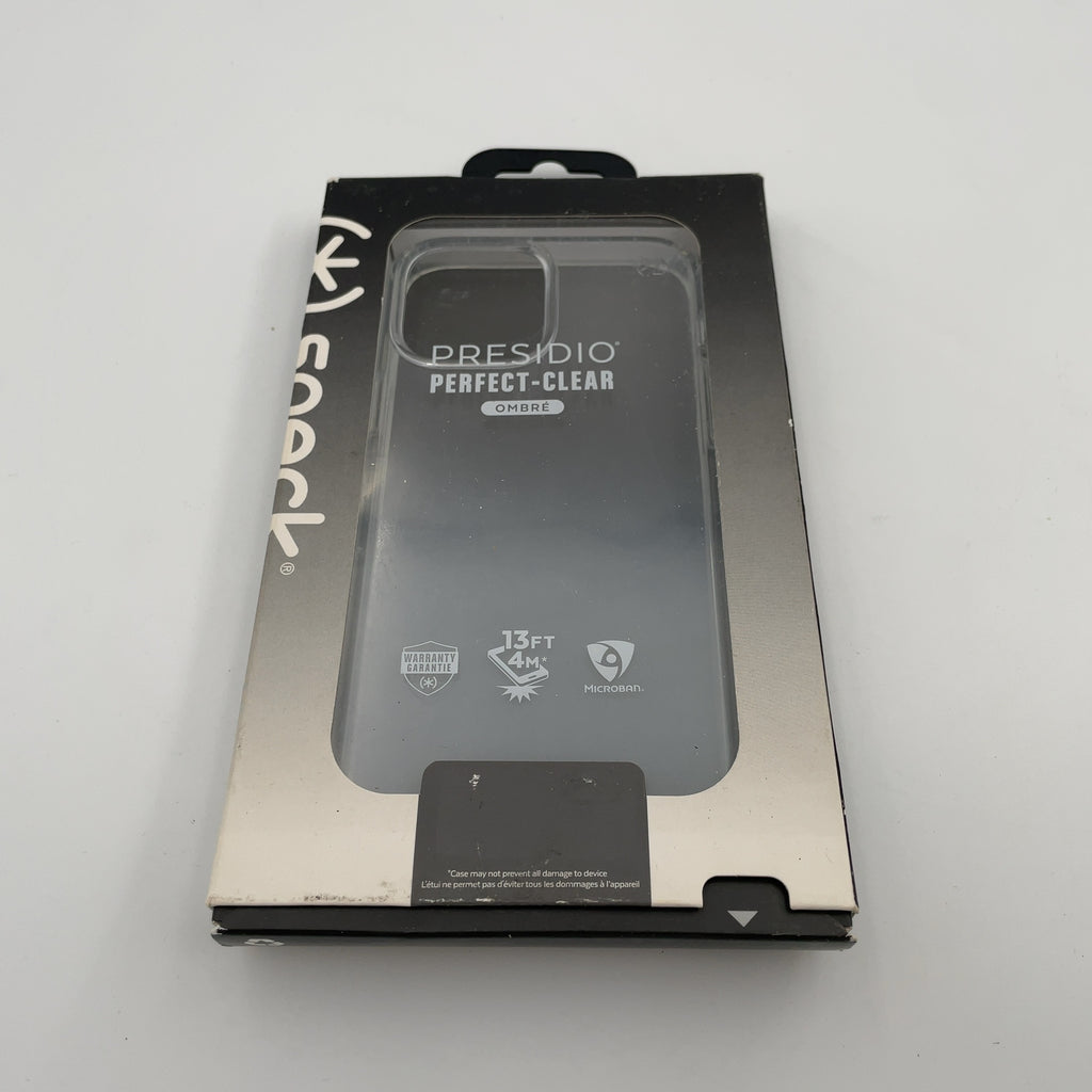 Speck iPhone 13 Pro Max/iPhone 12 Pro Max Presidio Perfect Clear Case - Ombre Fade: Impact-Resistant Polycarbonate