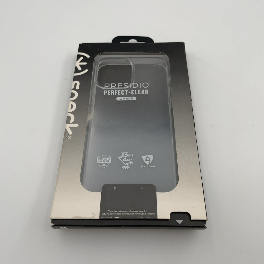 Speck iPhone 13 Pro Max/iPhone 12 Pro Max Presidio Perfect Clear Case - Ombre Fade: Impact-Resistant Polycarbonate