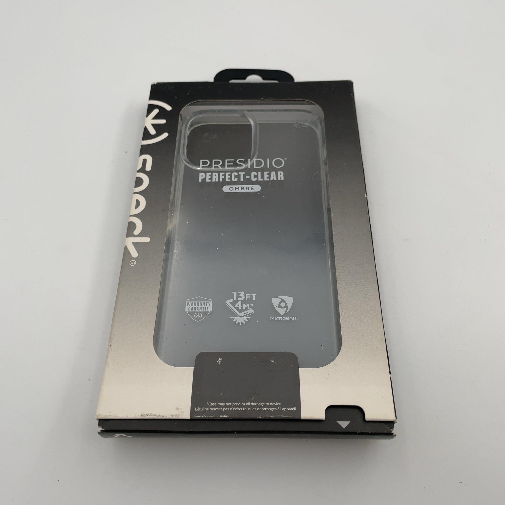 Speck iPhone 13 Pro Max/iPhone 12 Pro Max Presidio Perfect Clear Case - Ombre Fade: Impact-Resistant Polycarbonate