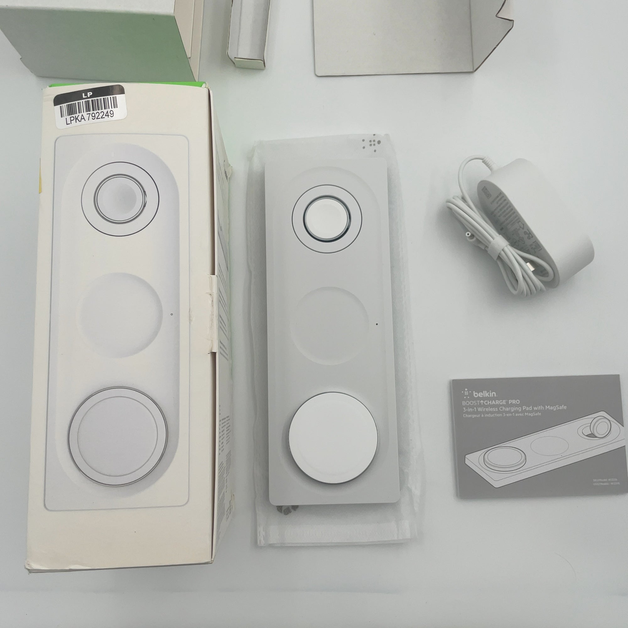 Belkin Boostcharge Pro 3 In 1 Wireless Charging Pad Magsafe - White (Wiz016Ttwh-Tl)