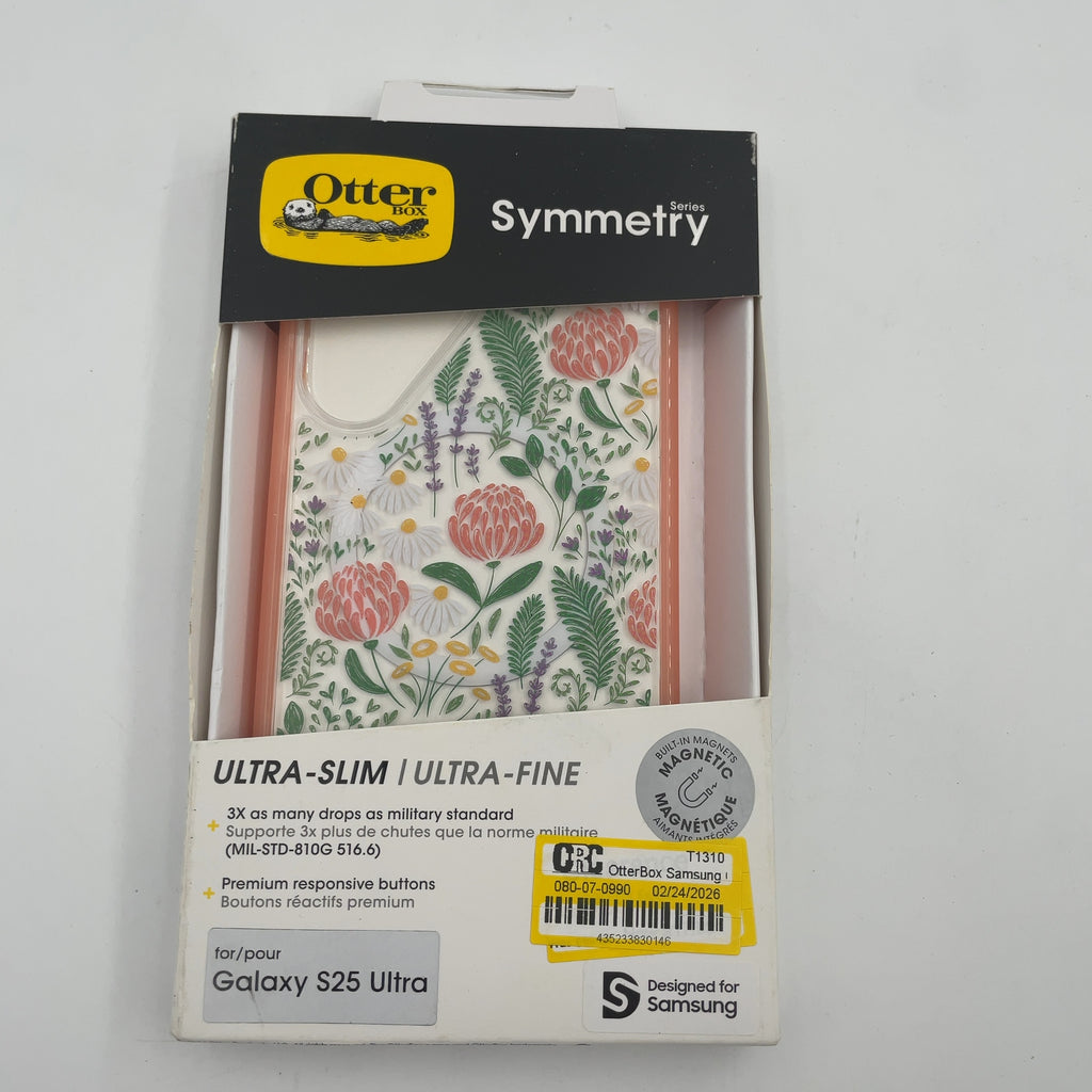 Otterbox Samsung Galaxy S25 Symmetry Series Case With Magnets - Clear: Solid Plastic Cell Phone Cover