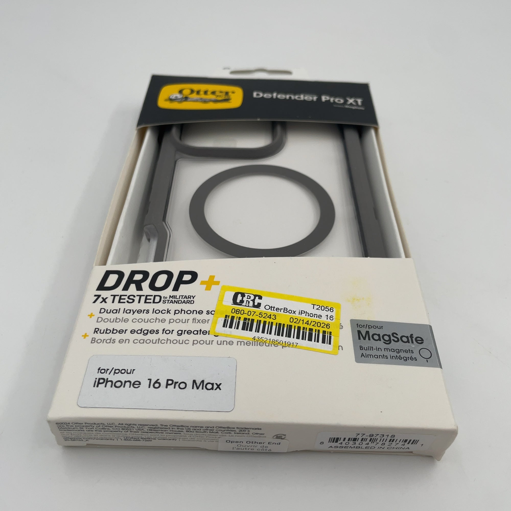Otterbox Iphone 16 Pro Max Defender Series Pro Xt Clear Case - Snow Capped Clear: Plastic, Solid Pattern