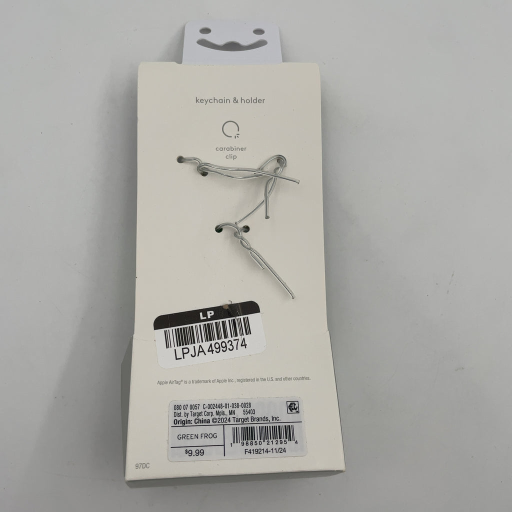 Airtag Keychain - Heyday Frog: Silicone Holder With Carabiner