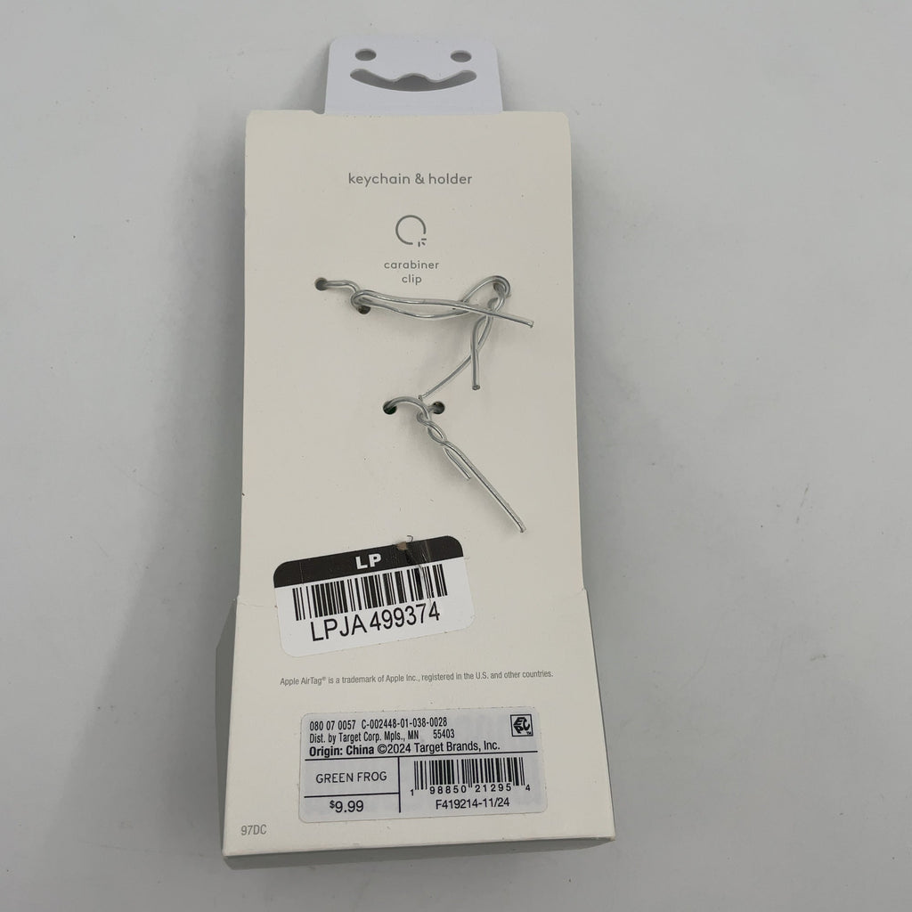Airtag Keychain - Heyday Frog: Silicone Holder With Carabiner