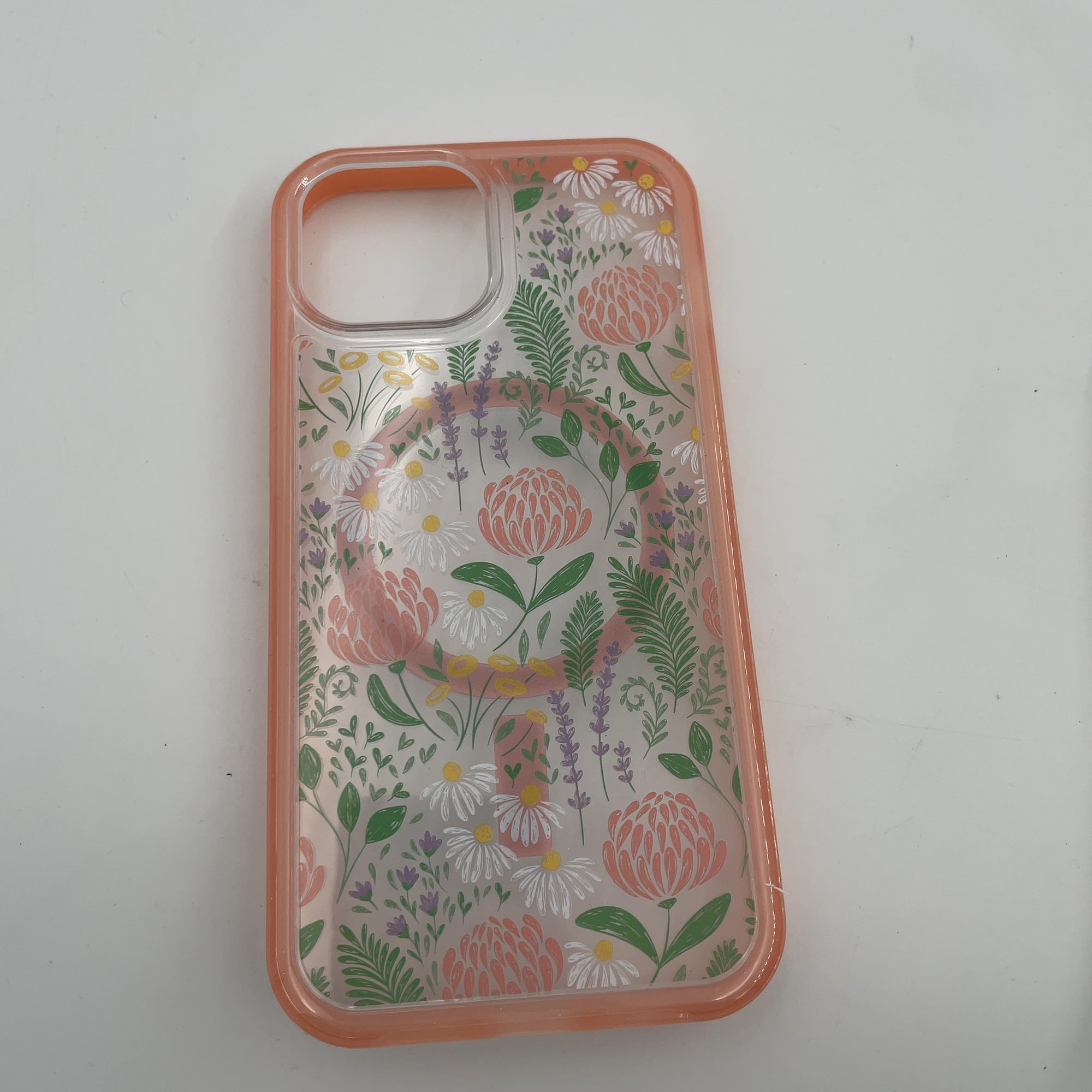 Otterbox Iphone 16E/Iphone 15/Iphone 14/Iphone 13 Symmetry Series For Magsafe Case - Peachy Bloom: Abstract Design