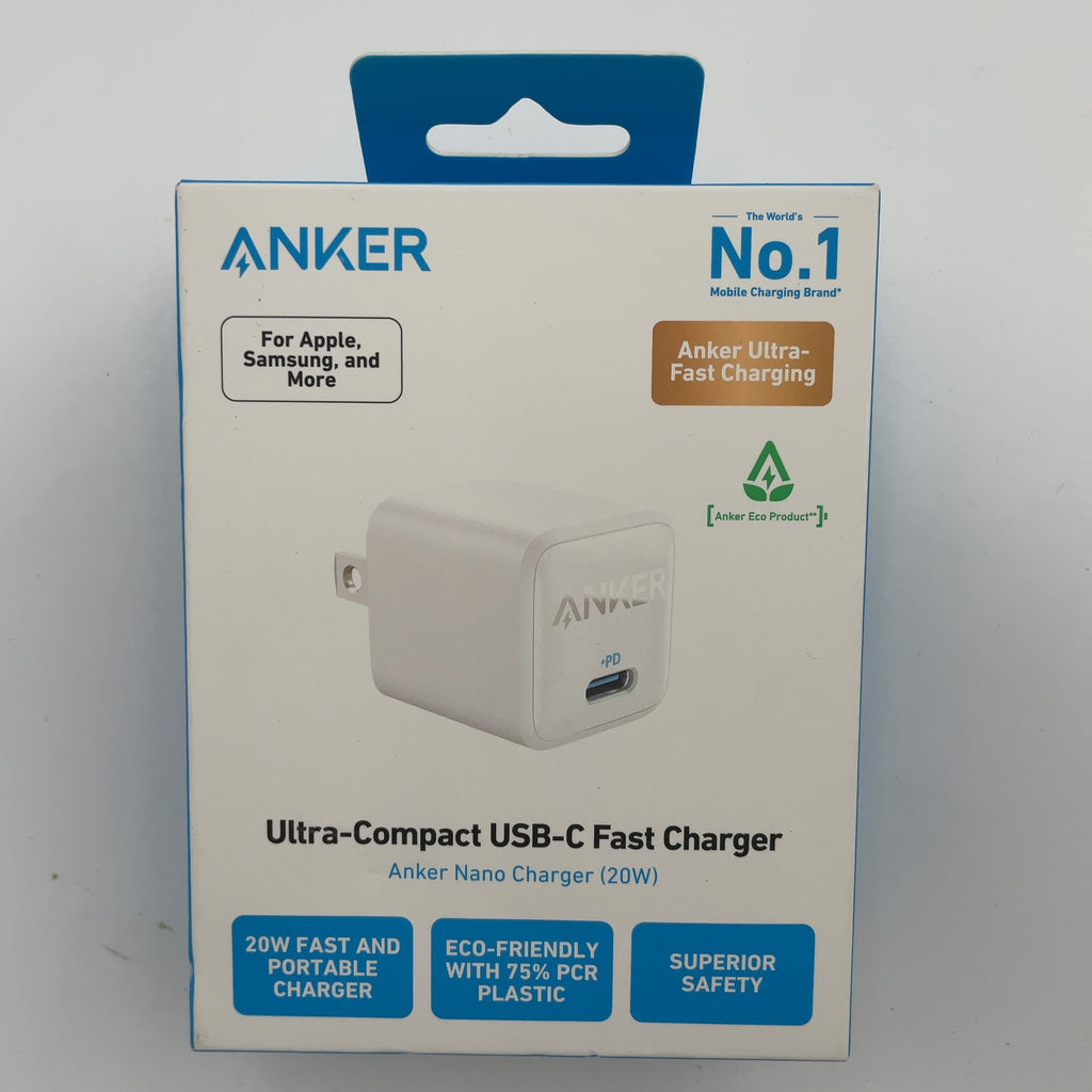 Anker 20W Ultra Small Charger - White: Usb-C Quick Charge For Iphone & Galaxy