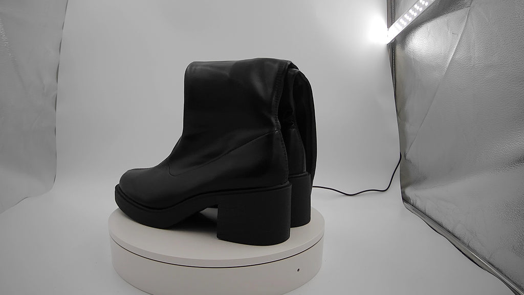 Women's Danika Stretch Tall Combat Boots with Memory Foam Insole - Wild Fable Black 11