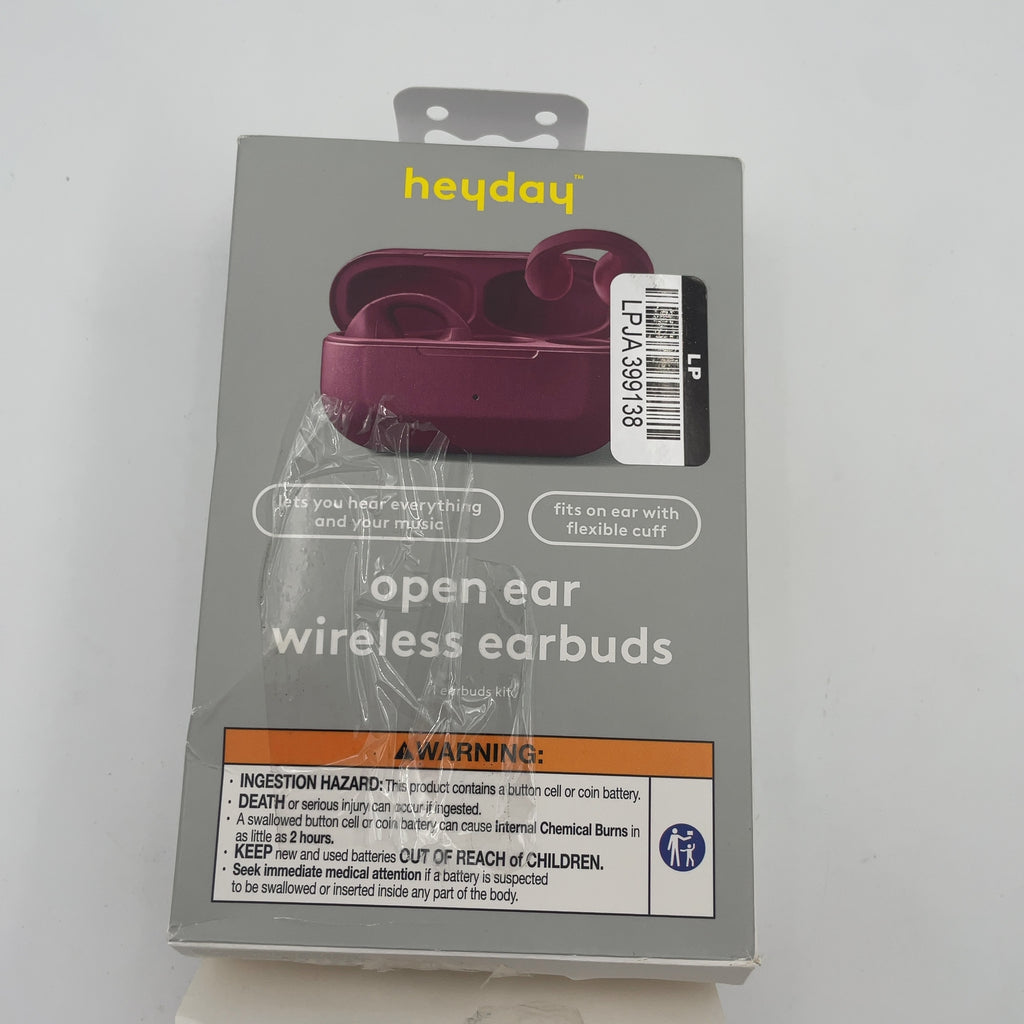 Open-Ear True Wireless Usb-C Earbuds With Microphone - Heyday Dark Cherry: Bluetooth 5.3, Built-In Mic, Sweat-Resistant