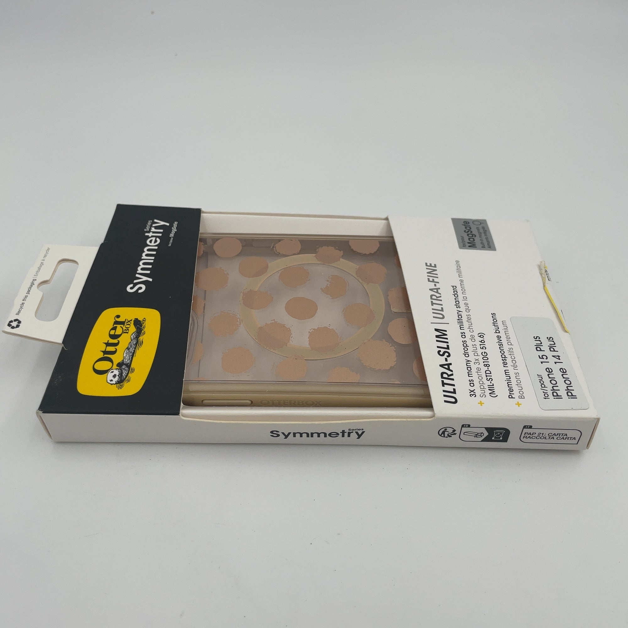 Otterbox Iphone 15 Plus/Iphone 14 Plus Symmetry Series Case With Magsafe - Dotting Around: Polka Dots Polycarbonate Cover