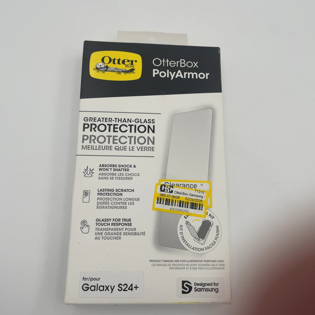 Otterbox Samsung Galaxy S24+ Polyarmor Screen Protection: Scratch-Resistant Glass