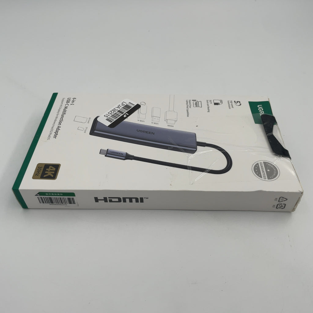 Ugreen 6-In-1 Type C To Hdmi +Usb 3.0*3 + Sd/Tf Converter: Cable Adapter, Usb-C To Hdmi