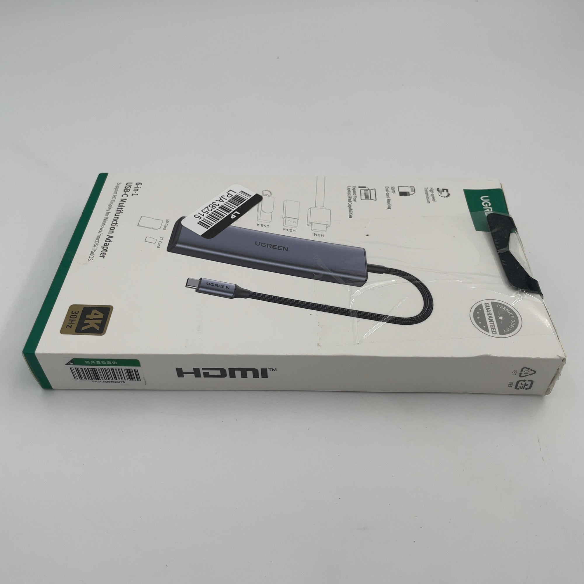 Ugreen 6-In-1 Type C To Hdmi +Usb 3.0*3 + Sd/Tf Converter: Cable Adapter, Usb-C To Hdmi