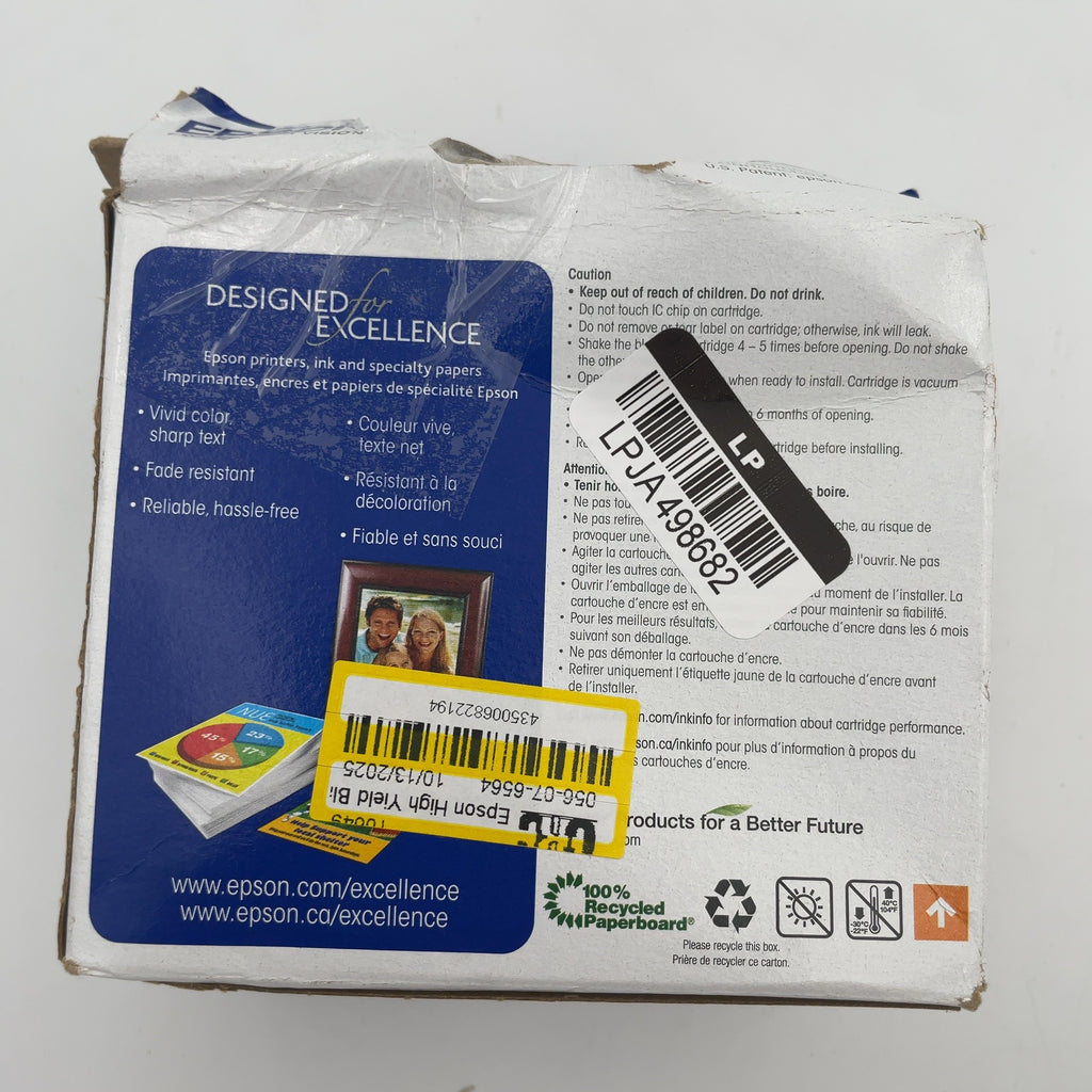 Epson High Yield Black, Tri-Color Ink Cartridge: Ink Series T202, Standard Yield