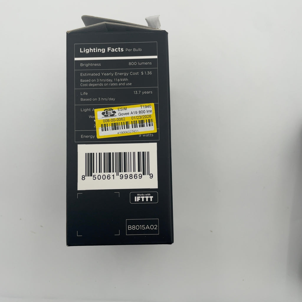 Govee A19 800 Lmn White Bulbs 2Pk (Please Be Advised That Sets May Be Missing Pieces Or Otherwise Incomplete.)