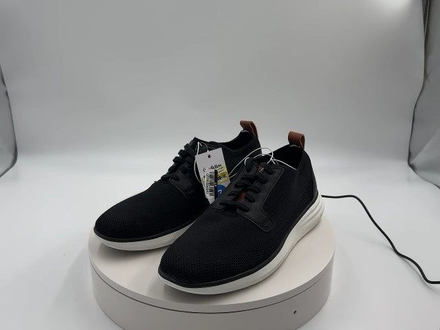 Men's Zeke Knit Dress Sneakers - Goodfellow & Co Black 7: Lace-Up, Cushioned Footbed, Memory Foam Insole, Faux Leather