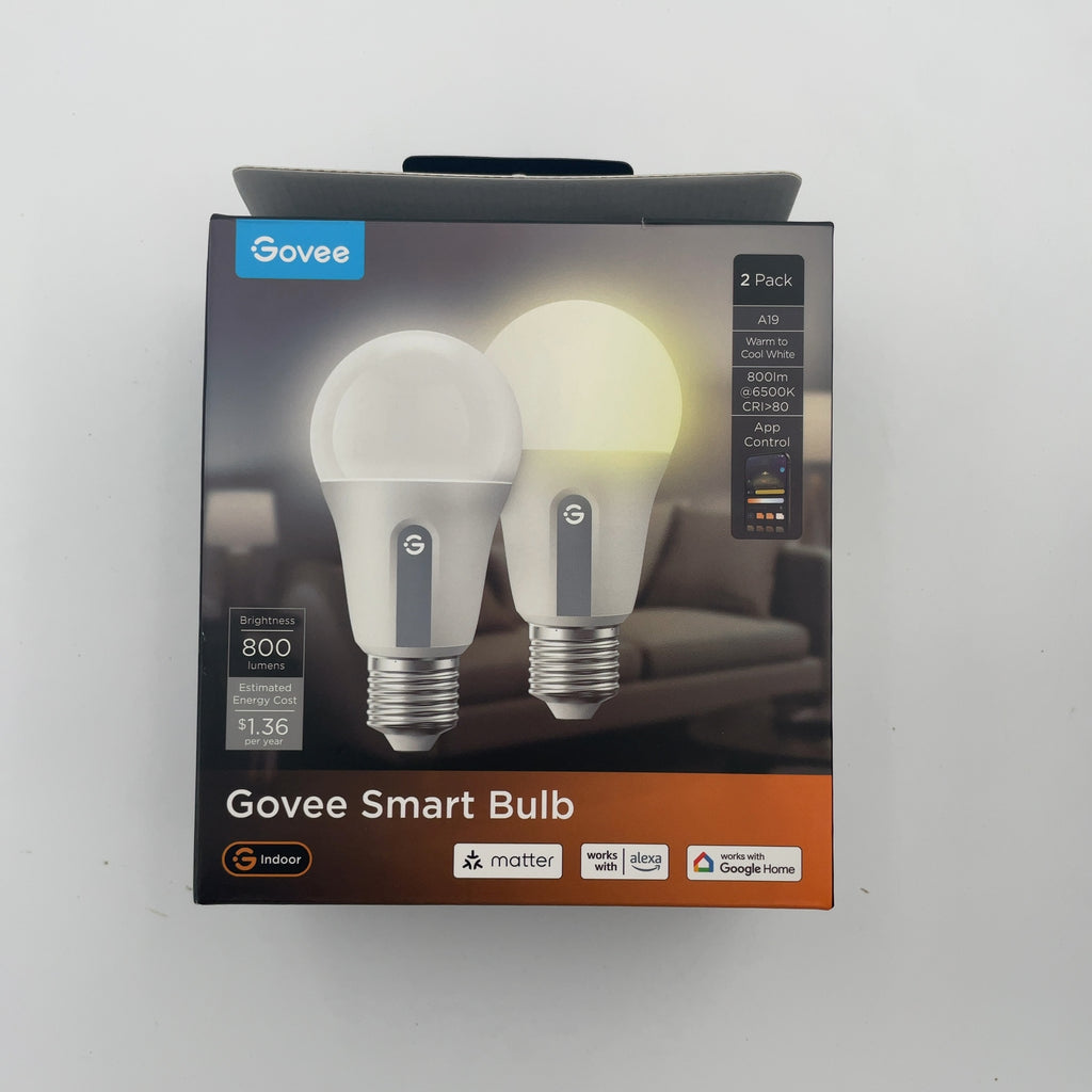 Govee A19 800 Lmn White Bulbs 2Pk (Please Be Advised That Sets May Be Missing Pieces Or Otherwise Incomplete.)