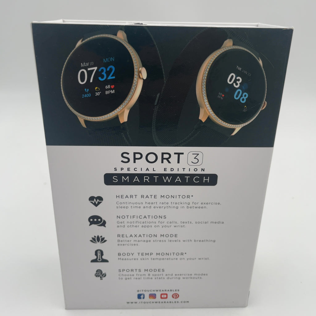Itouch Sport 3 Smartwatch - Black