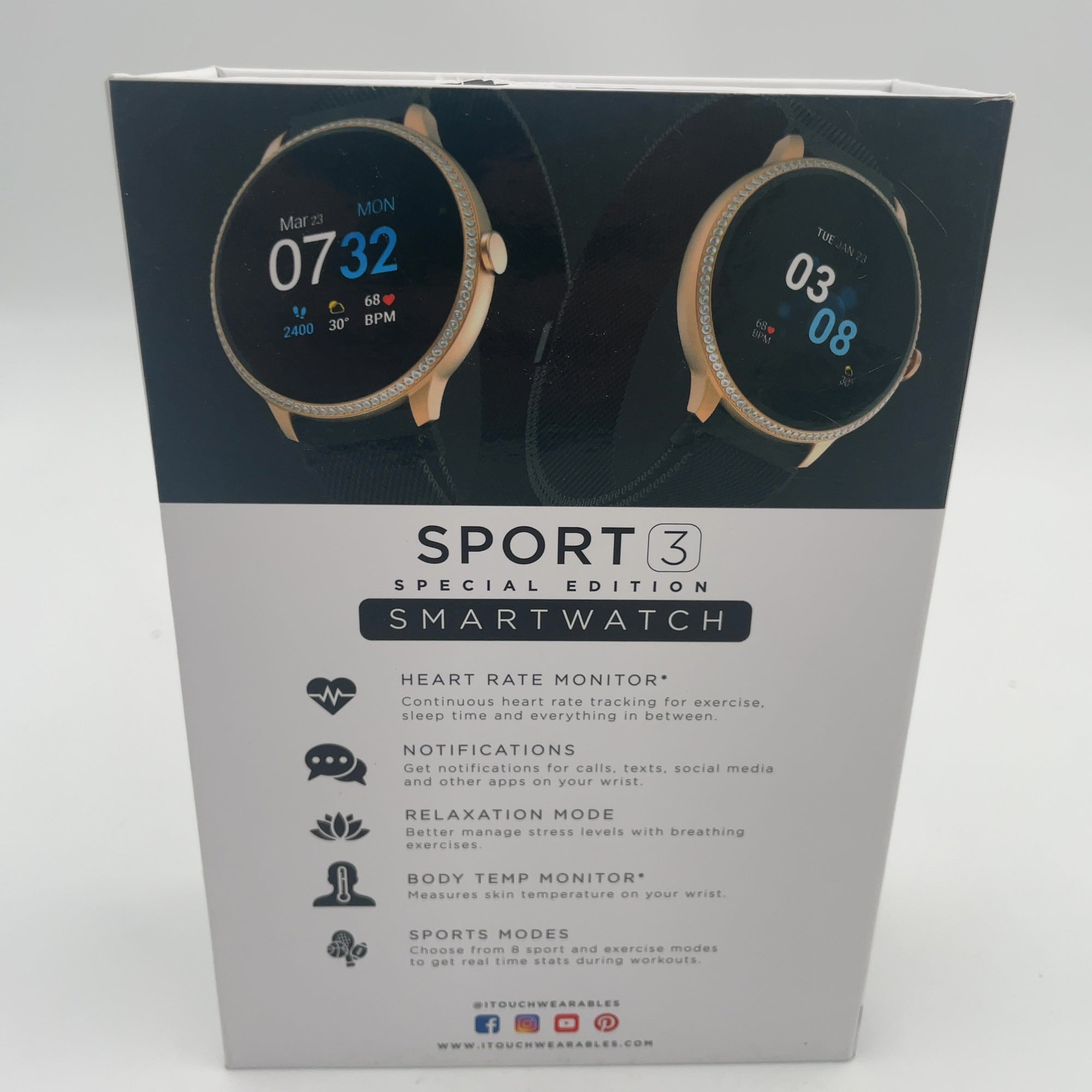 Itouch Sport 3 Smartwatch - Black