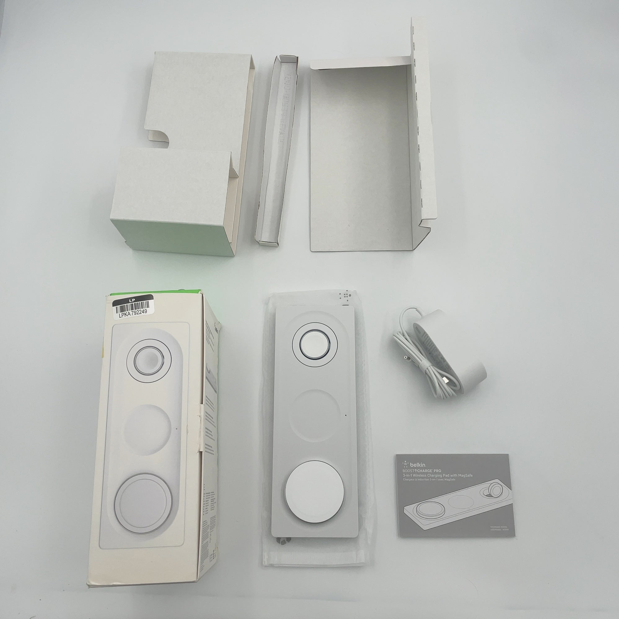 Belkin Boostcharge Pro 3 In 1 Wireless Charging Pad Magsafe - White (Wiz016Ttwh-Tl)