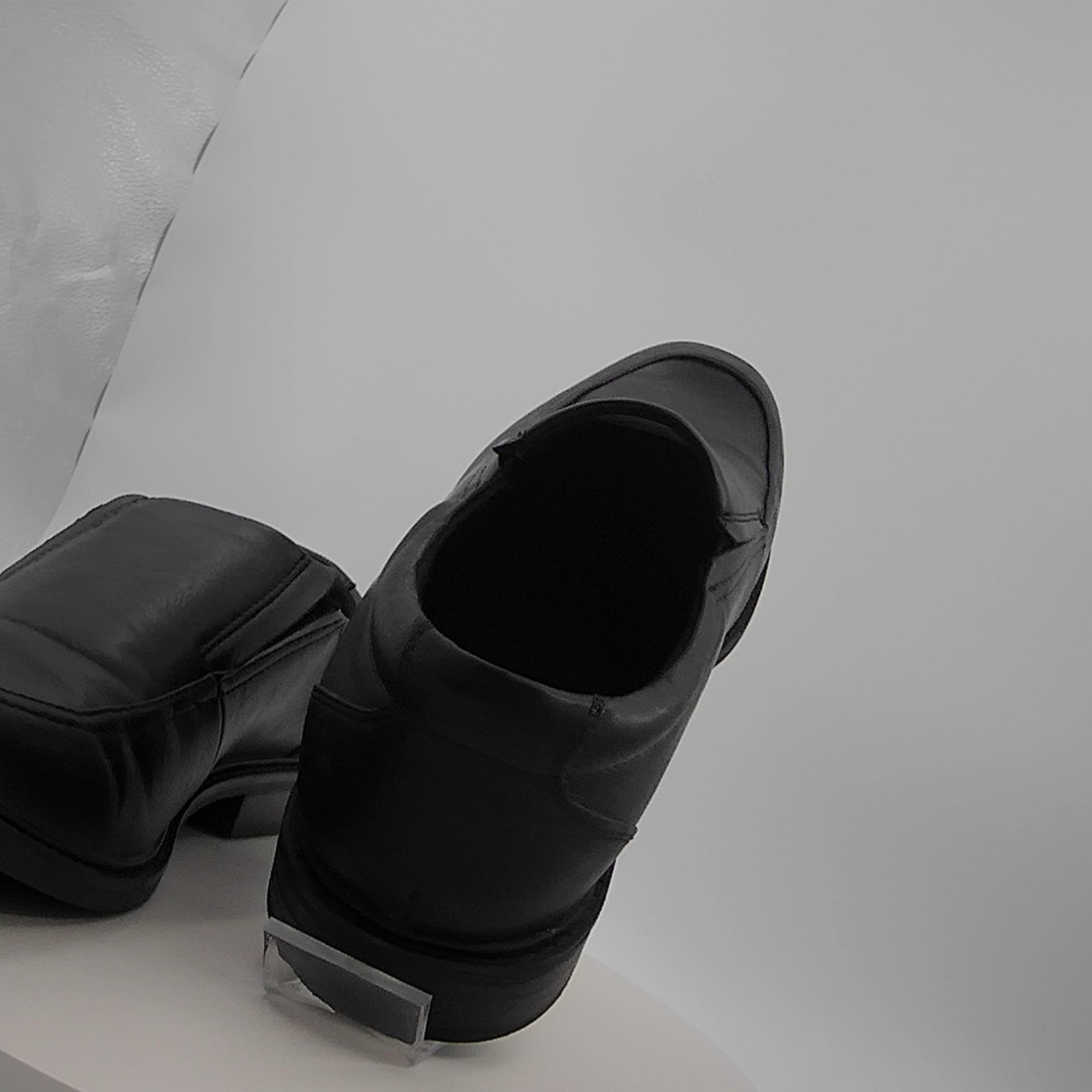 Men's Toby Dress Shoes With Memory Foam Insole - Goodfellow & Co Black 11: Slip-On Loafers, Block Heel, Treaded Outsole