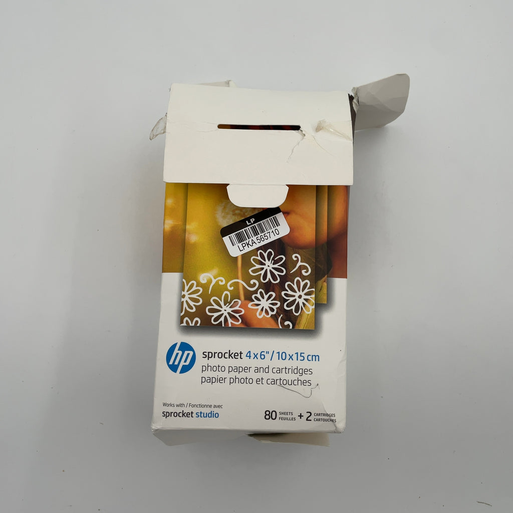 HP Sprocket 4x6 Studio Paper and Ink Cartridges