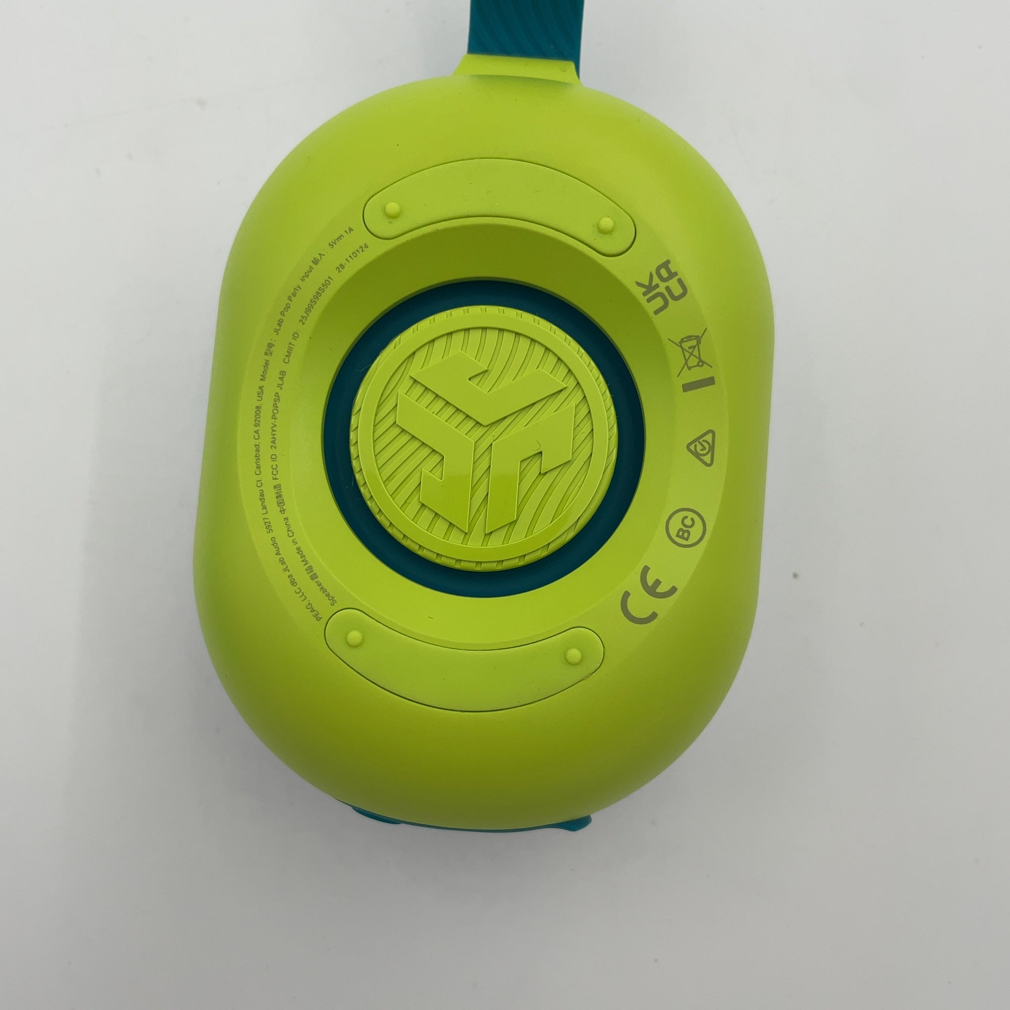 Jlab Pop Party Portable Speaker - Lime Green: Waterproof, Usb-C, Bluetooth, Led Light