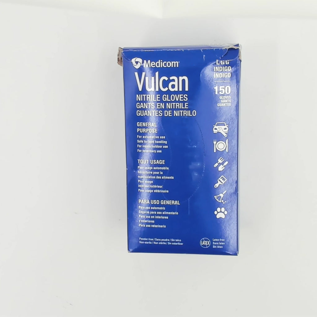 Vulcan Nitrile Gloves Lg