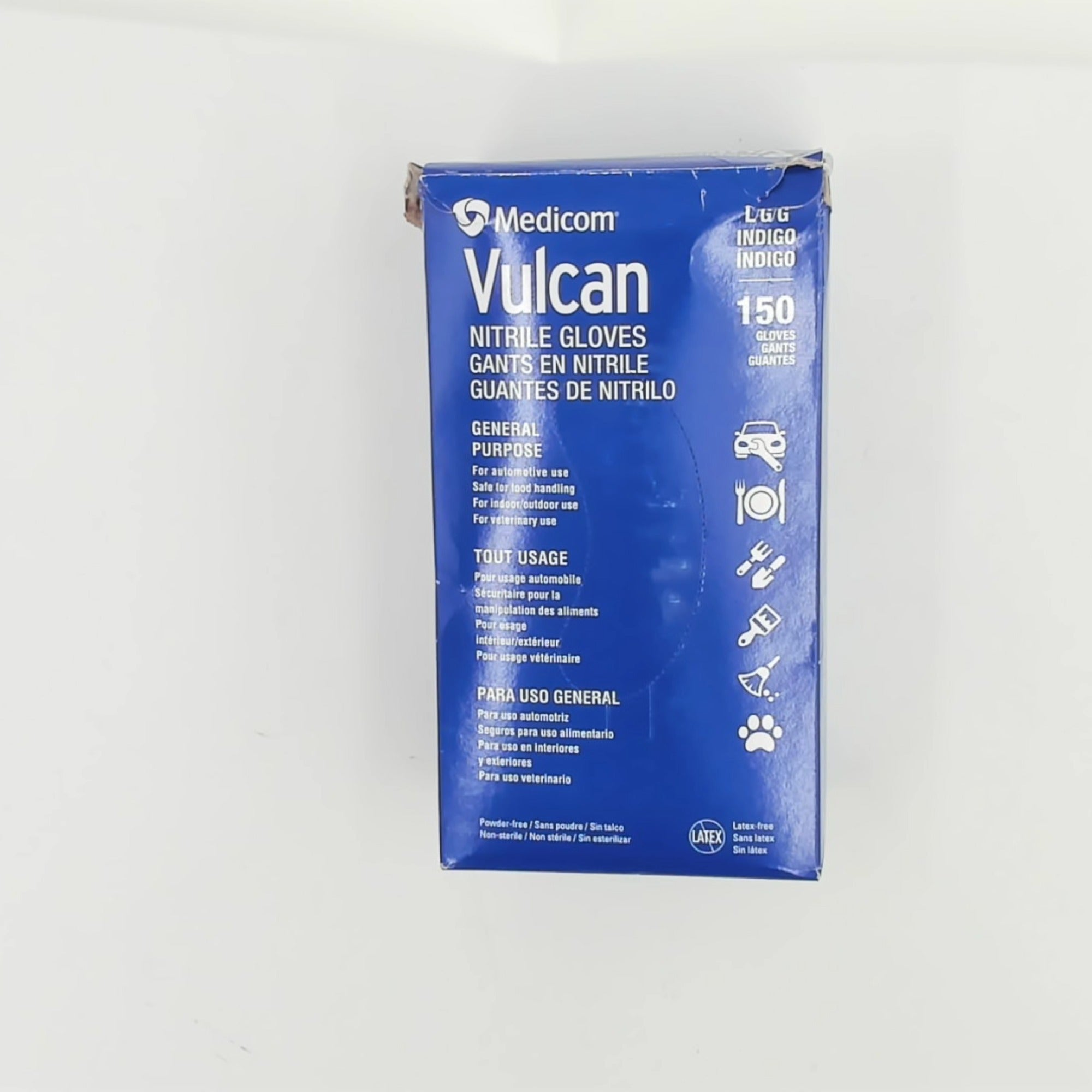 Vulcan Nitrile Gloves Lg