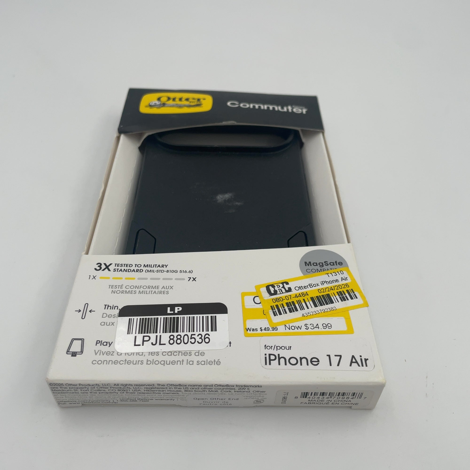 Otterbox Iphone Air Commuter Series Case For Magsafe With Camera Control - Black
