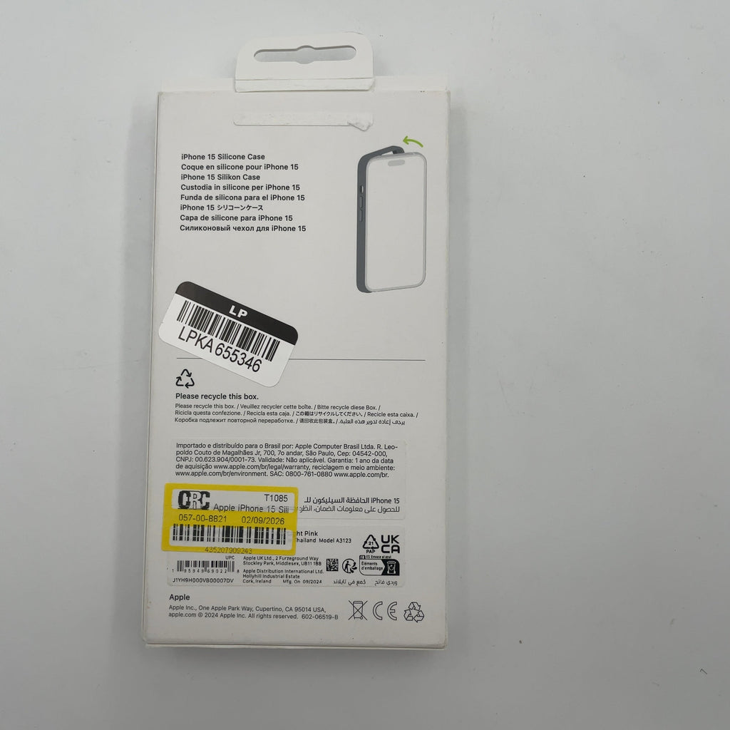 Apple Iphone 15 Silicone Case With Magsafe - Light Pink
