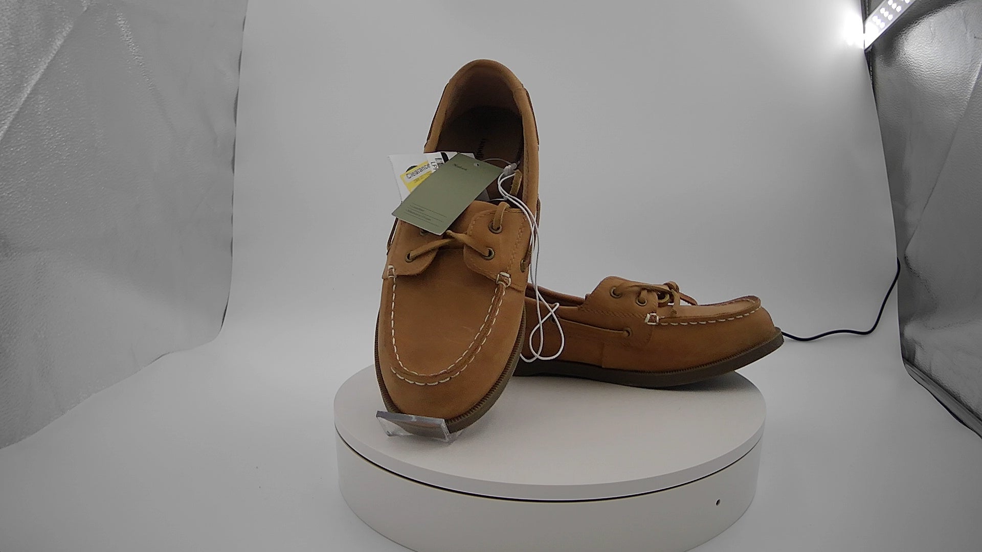 Men's Bennett Genuine Leather Loafers with Memory Foam Insole - Goodfellow & Co Cognac 9: Pull-On, Flexible Outsole