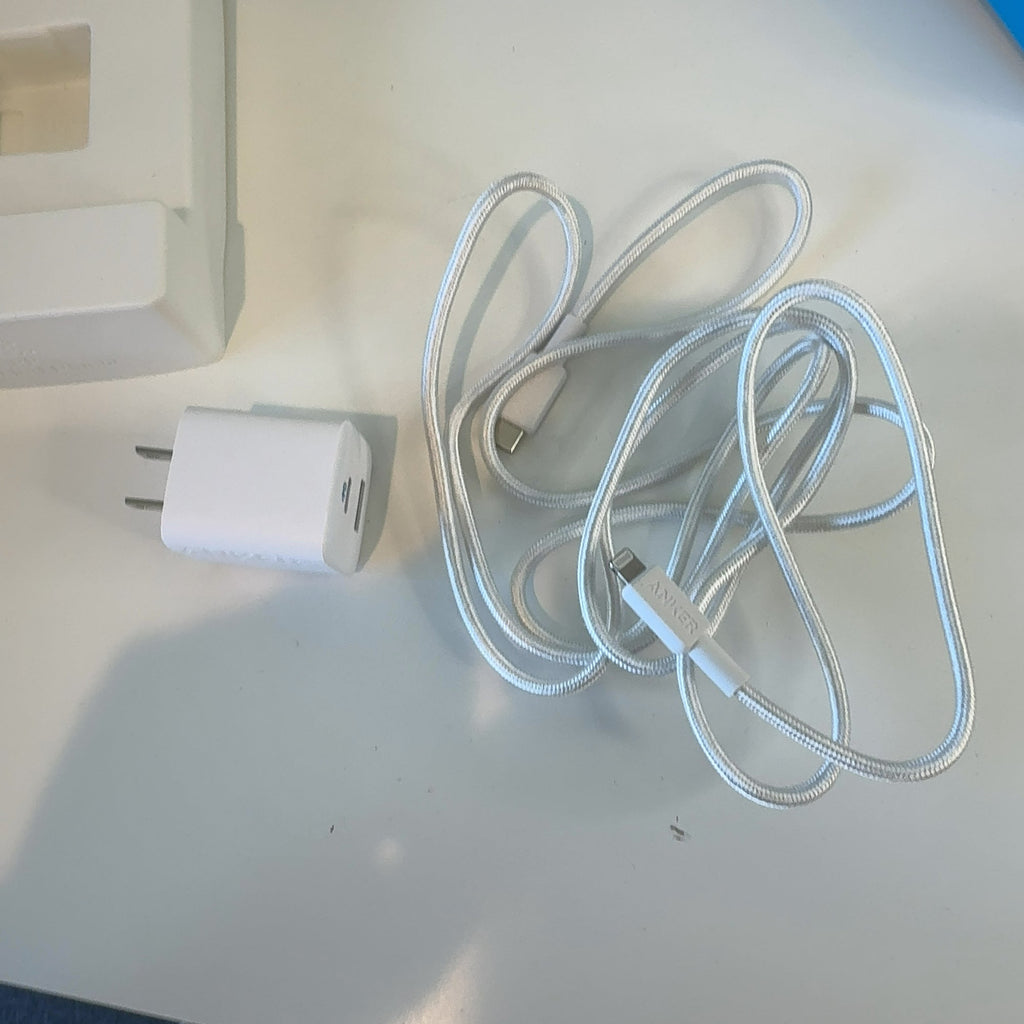 Anker 2-Port 32W Wall Charger With 6' Lightning To Usb-C Cable - White: Quick Charge Usbc Block