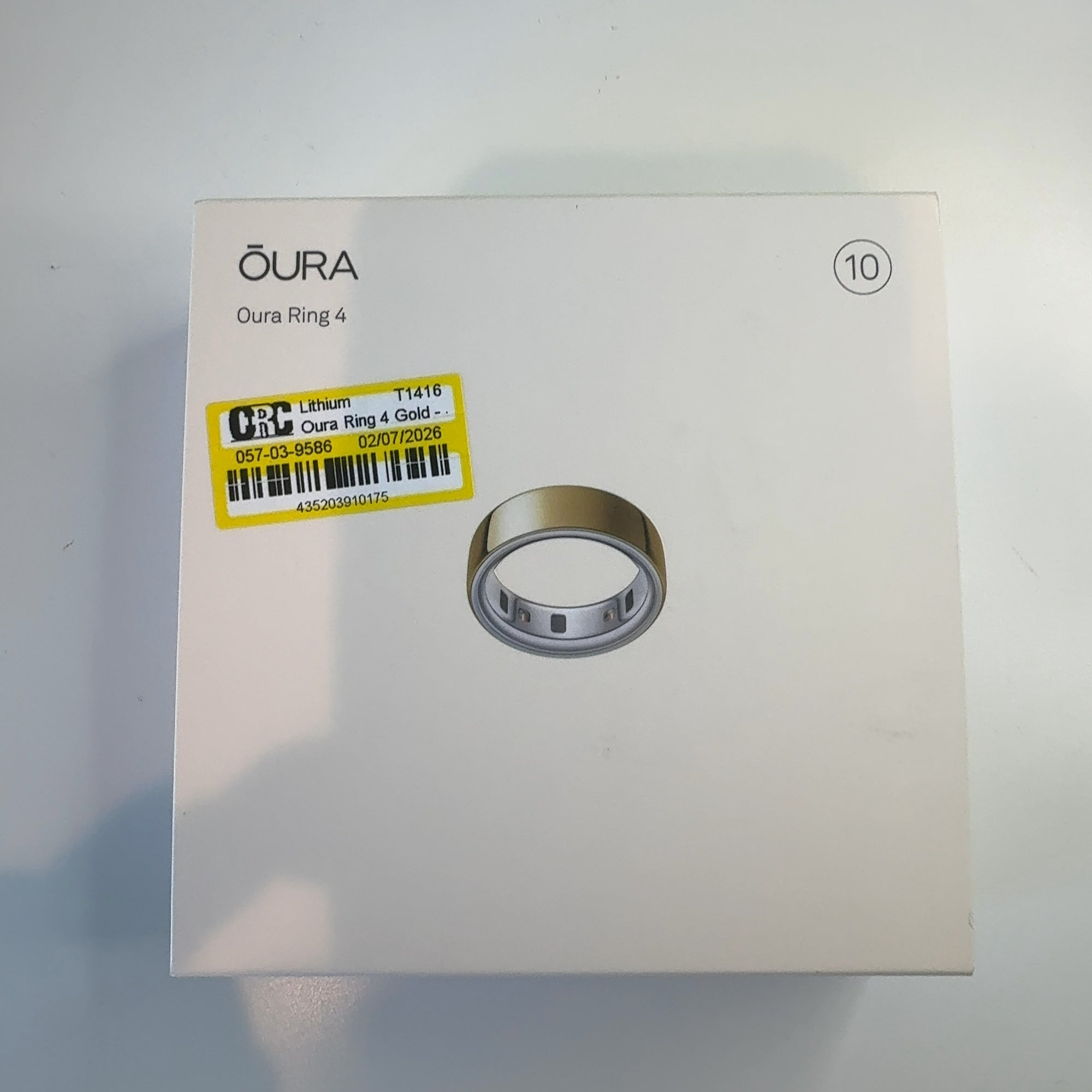 Oura Ring 4 Gold - Size 10