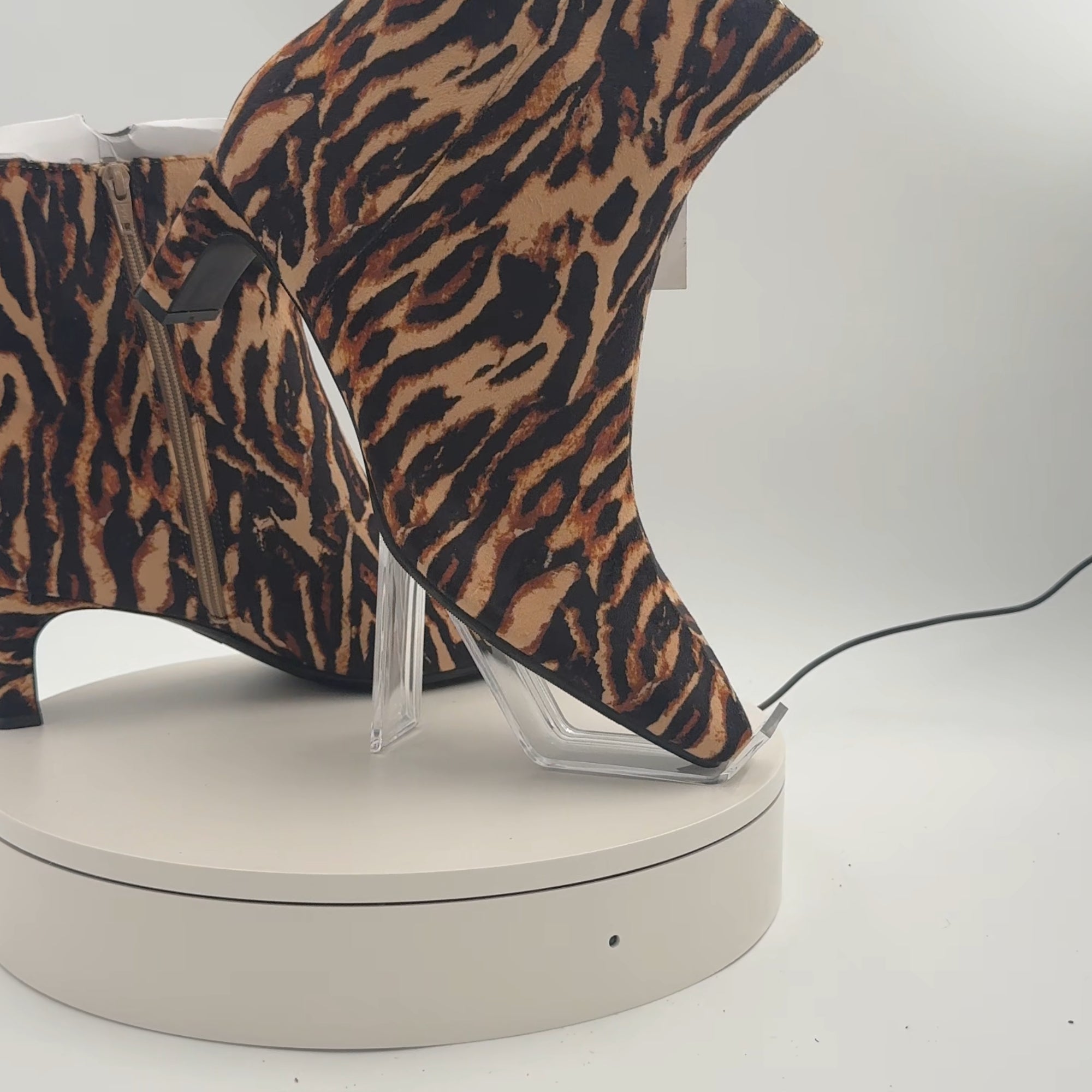 Women’s Wide Width Tigris Boots With Memory Foam Insole – A New Day Tiger Print 11W