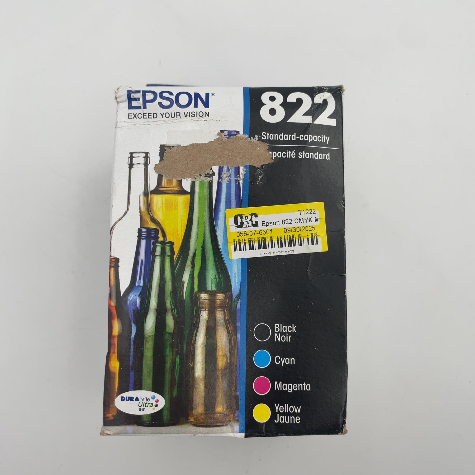 Epson 822 Cmyk Multipack Ink Cartridges: Standard Yield Printer Ink Combo Pack