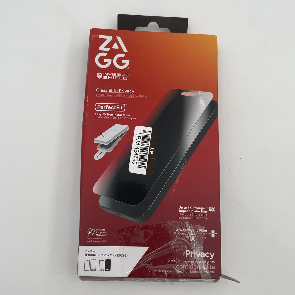 Zagg Apple Iphone 17 Pro Max Screen Protector Glass Elite Privacy