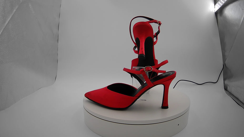 Women’s Rosemary Heels with Memory Foam Insole - A New Day Red 7.5