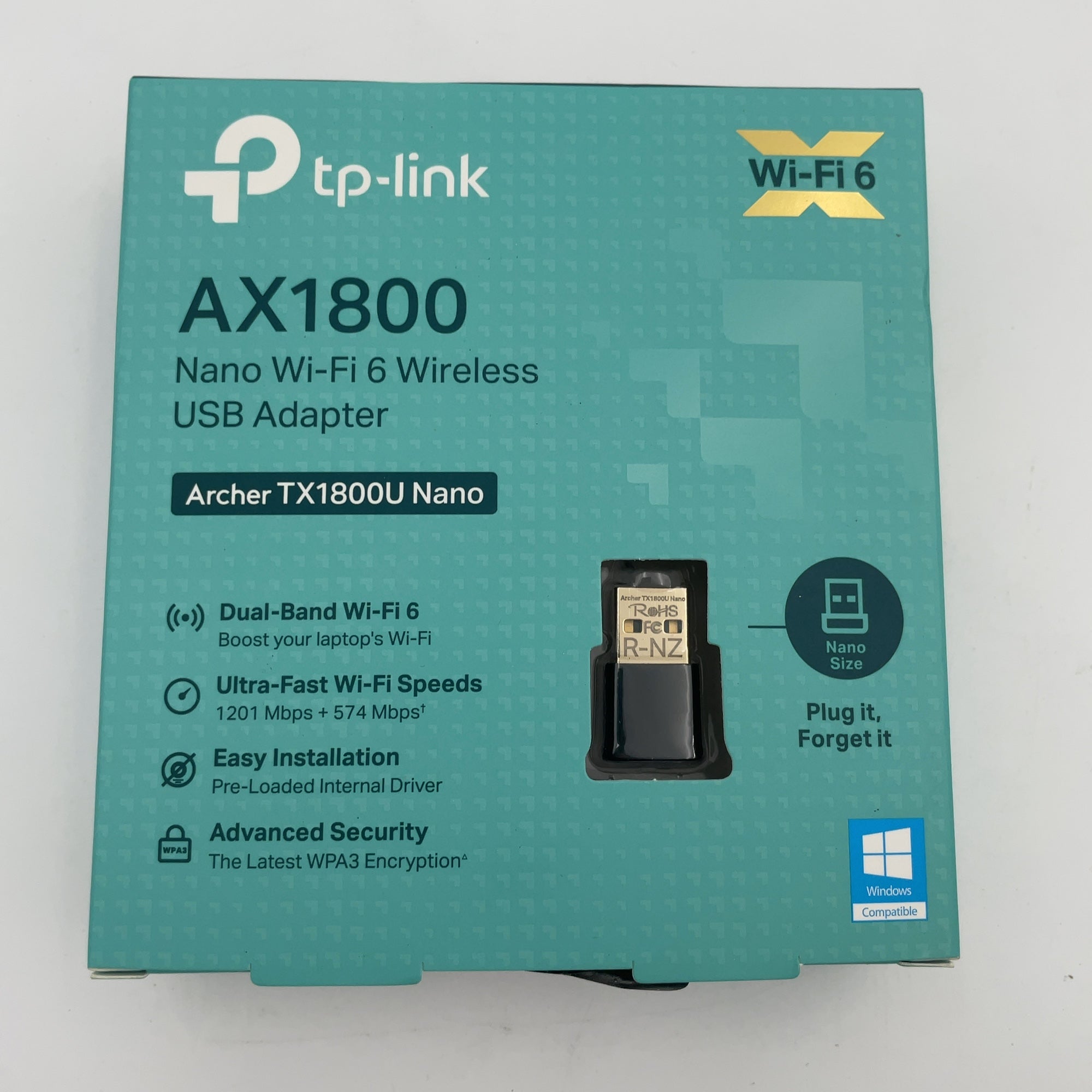 Tp-Link Archer Tx1800U Nano Wi-Fi Usb Adapter: Dual Band Wireless 6 Adapter