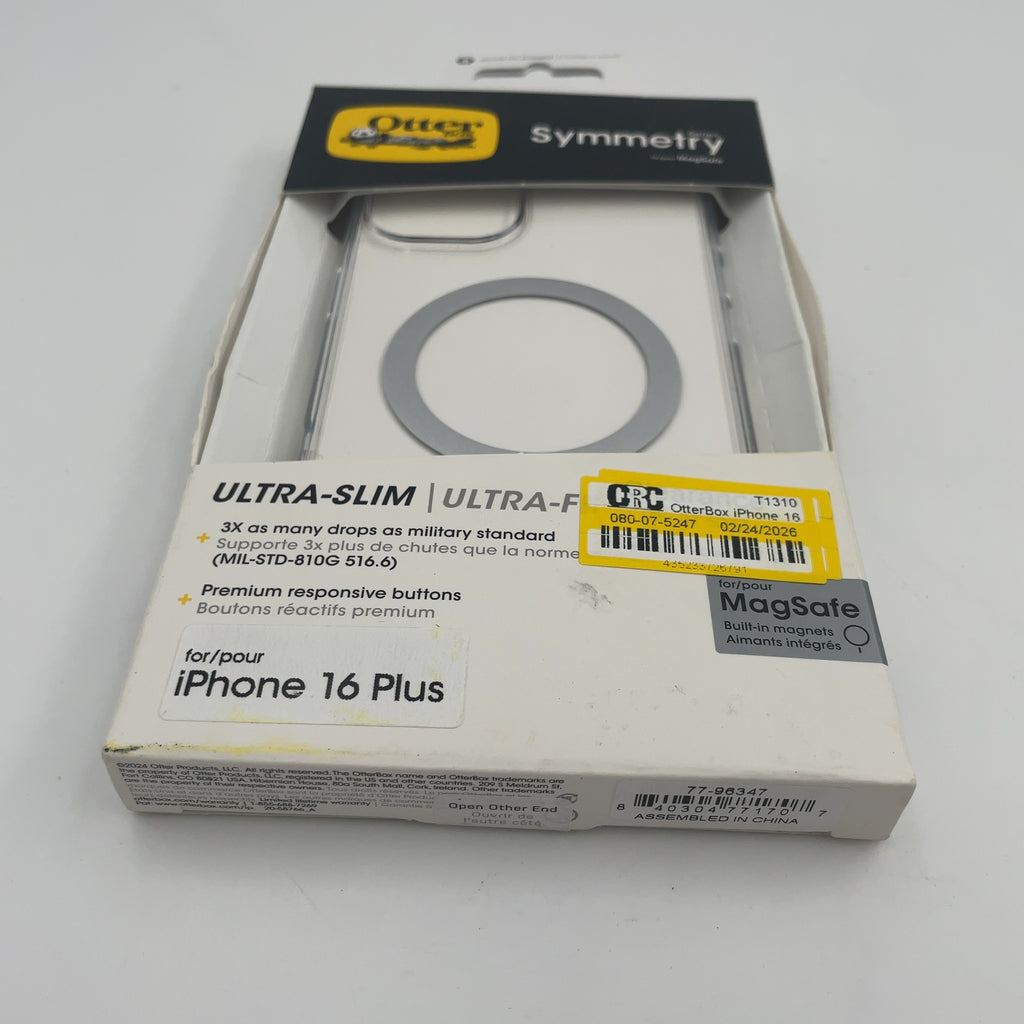 Otterbox Iphone 16 Plus Symmetry Series Case With Magsafe - Clear: Plastic Solid Pattern, Magsafe Compatible