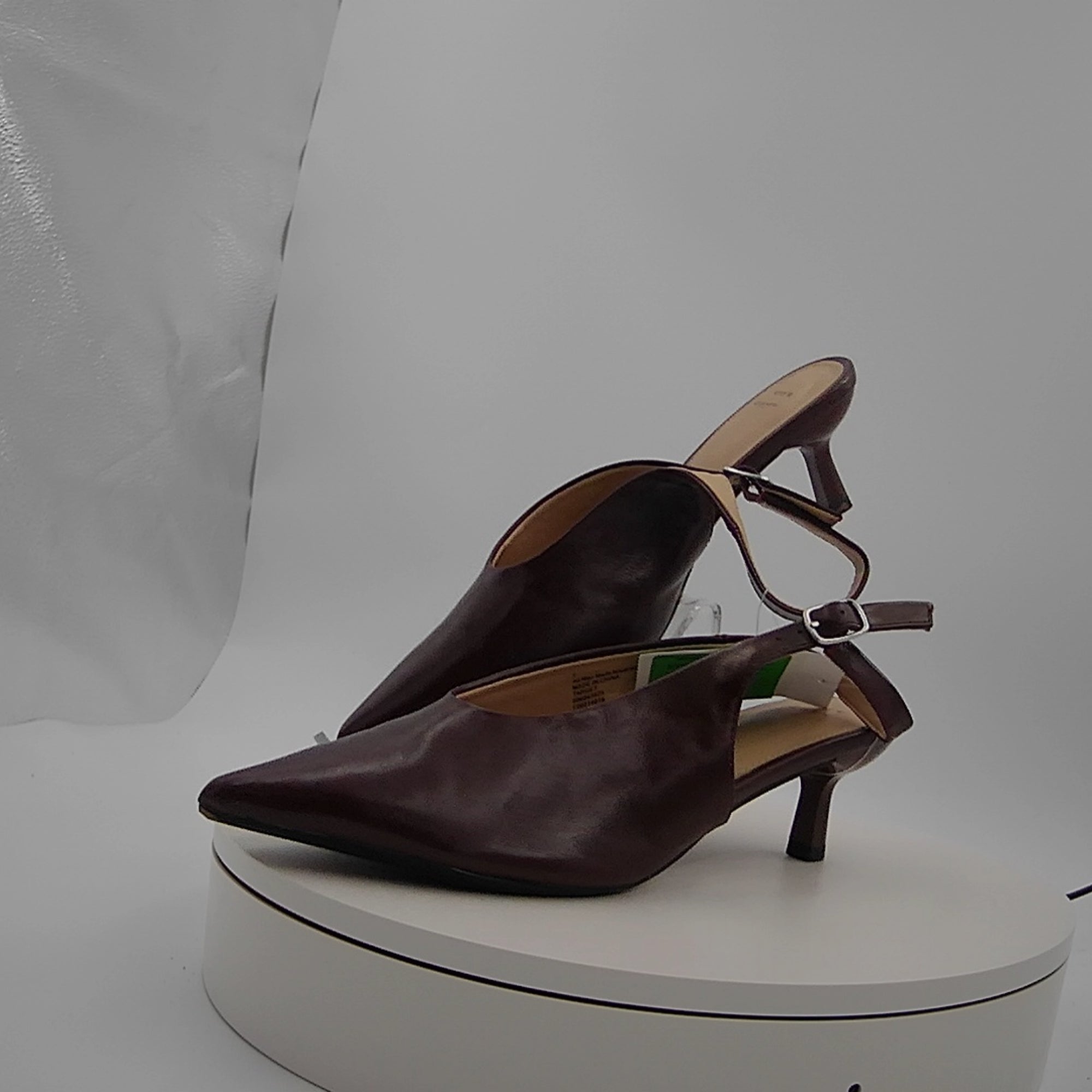 Women’s Samantha Sling Back Kitten Heels – A New Day Burgundy 7