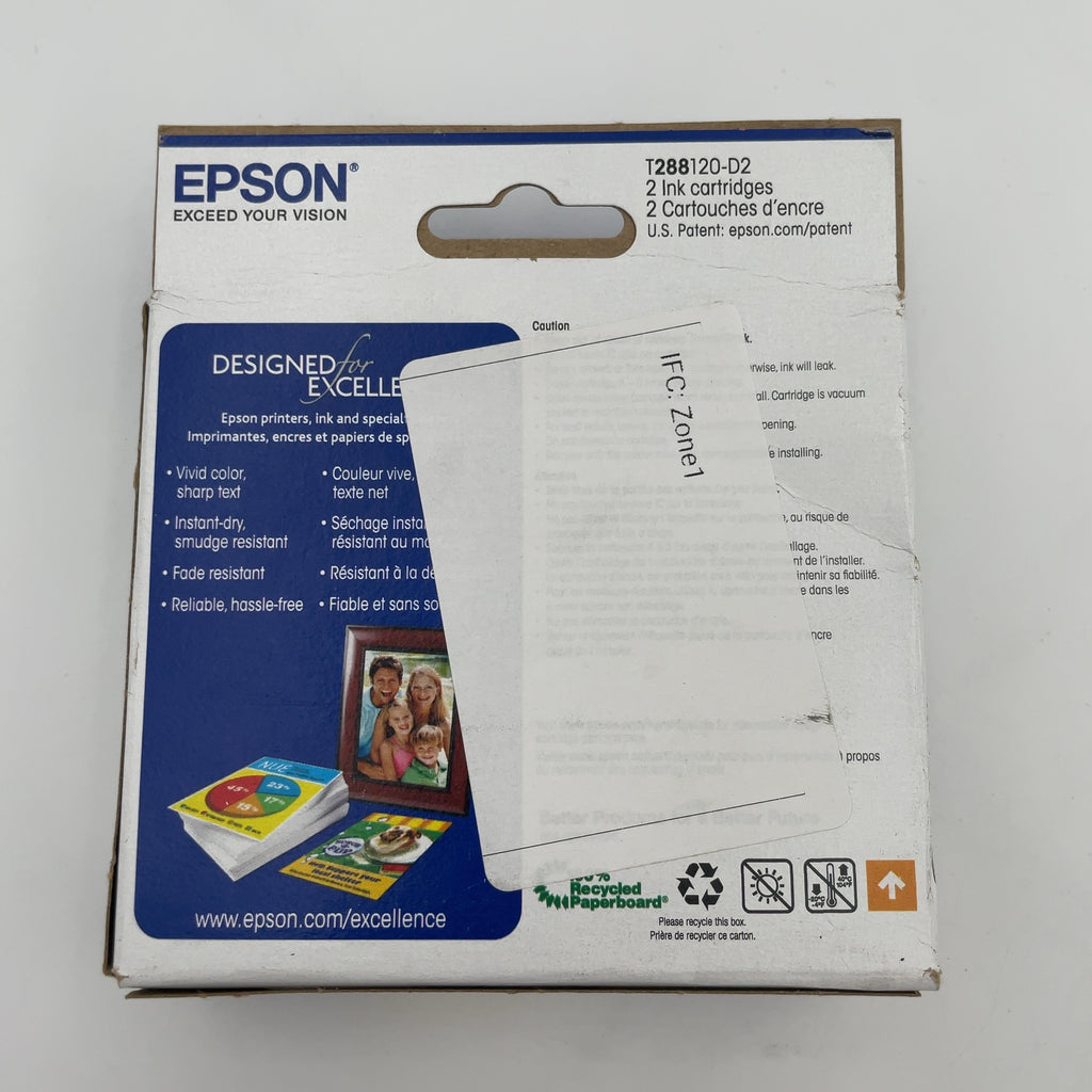 Epson 288 2pk Ink Cartridges - Black (T288120-D2): Printer Ink Standard Yield (Please be advised that sets may be missing pieces or otherwise incomplete.)