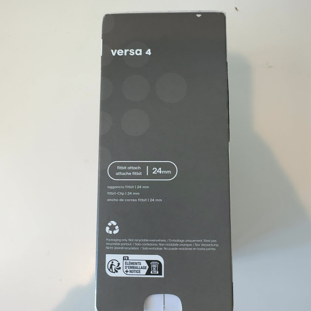 Fitbit Versa 4 Smartwatch - Graphite Aluminum With Black Band