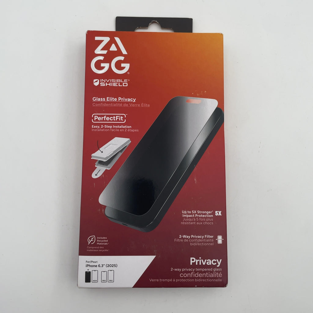 Zagg Apple Iphone 17 Screen Protector Glass Elite Privacy