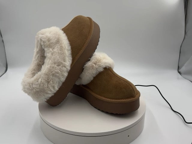 Women's Tacoma Platform Clog Slippers - Wild Fable Brown 9