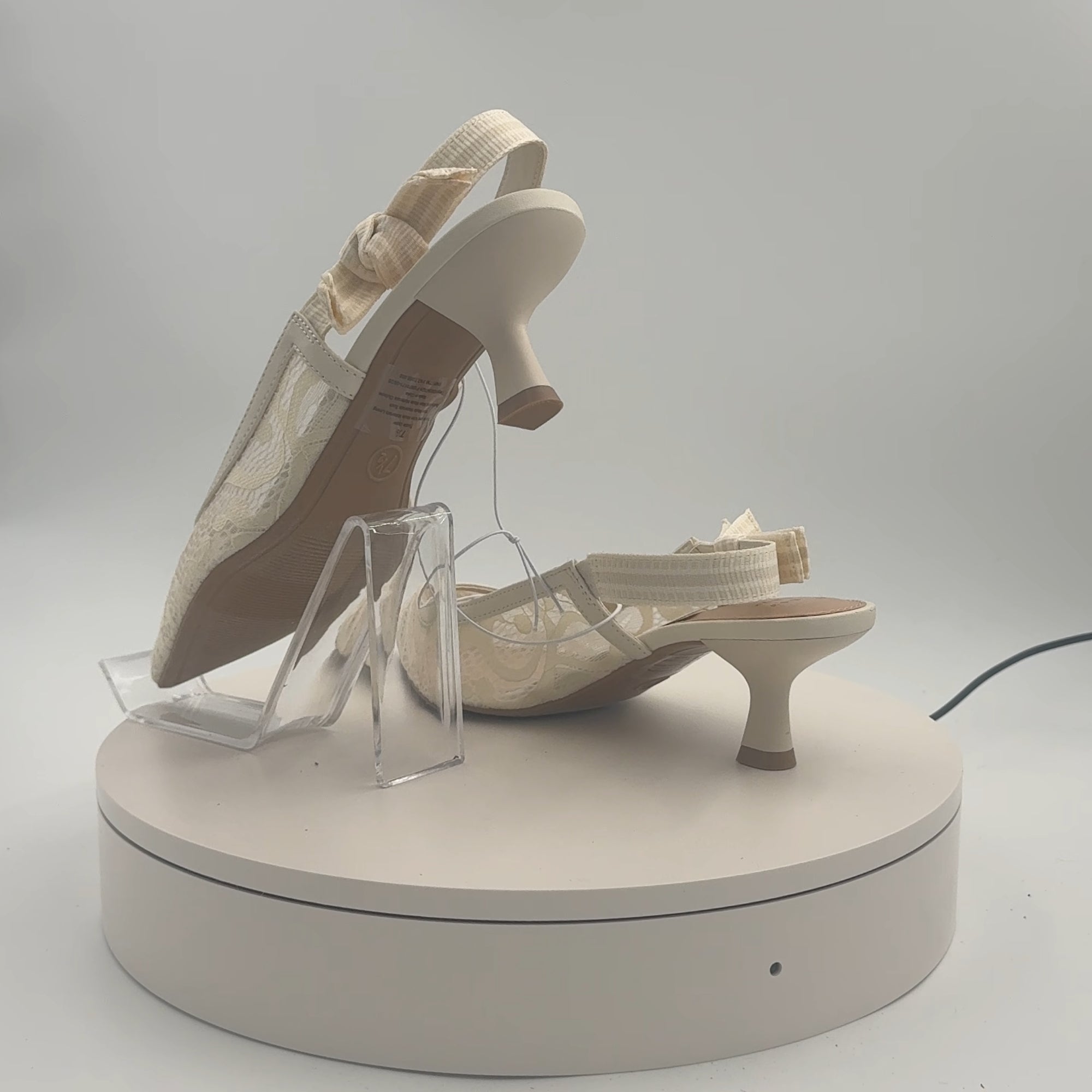 Women's Milan Slingback Pumps - A New Day Cream 7.5